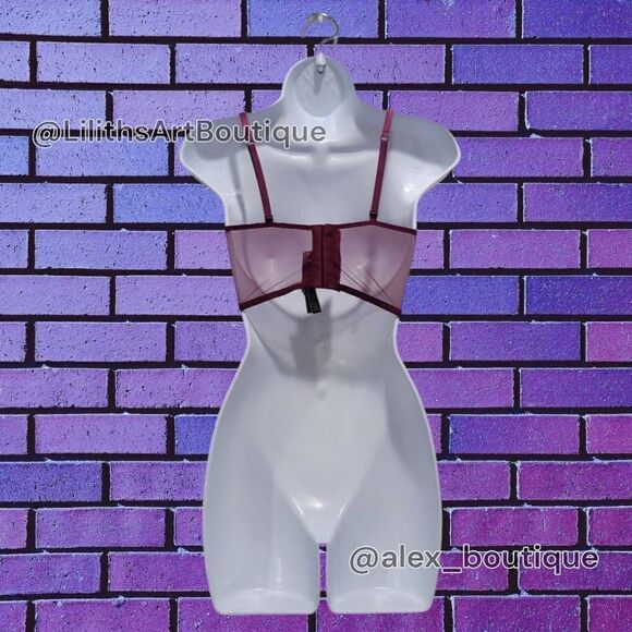 Victoria Secret Lined Demi Velvet Balconette Bra(P004)-Size 34B for Women - Picture 6 of 8